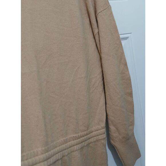 Intermix womens large wool cashmere Beckett callar jumpsuit romper tan long - Picture 6 of 8